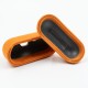 Husa alcantara SILKASE pentru Airpods Pro/ Pro 2, culoare portocaliu, soft (Pro, H0586) by www.silkase.ro